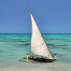 Traditionele dhow Zanzibar